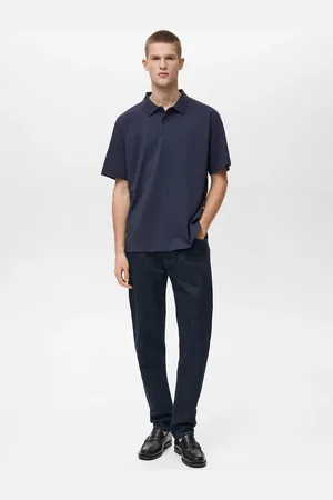 MANGO Polo Baumwolle Piqué Relaxed Fit - Herren - L