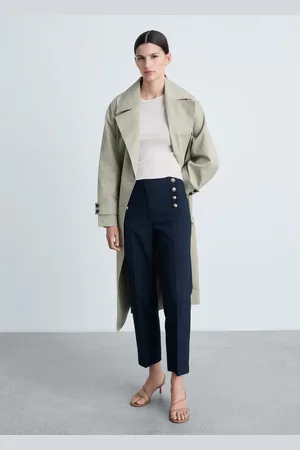 MANGO Gerade Hose mit Schmuckknöpfen - Damen - 40