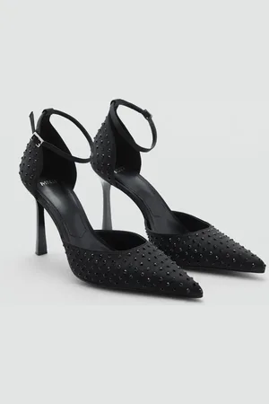 MANGO Kristallsteinverzierte High-Heels - Damen - 37