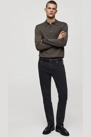 MANGO Schwarze Slim Fit Jeans Jan - Herren - 44