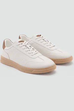 MANGO Ledersneakers mit Kontrasteinsatz - Herren - 45