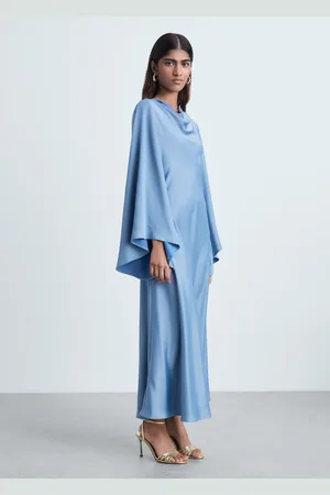 MANGO Langes Satinkleid - Damen - S