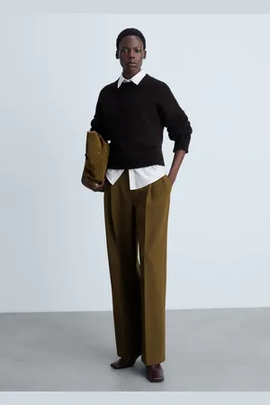 MANGO Gerade Bundfaltenhose - Damen - 40