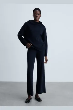MANGO Strickpullover mit asymmetrischem Halsausschnitt - Damen - L