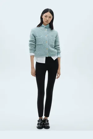 MANGO Bouclé-Jacke mit Schmuckknöpfen - Damen - M