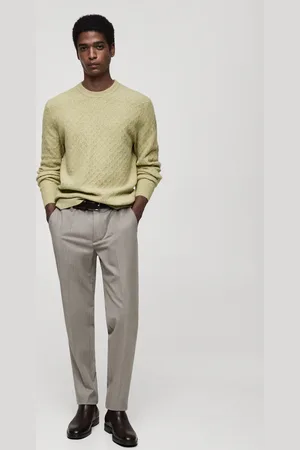 MANGO Pullover mit Zopfmuster - Herren - M