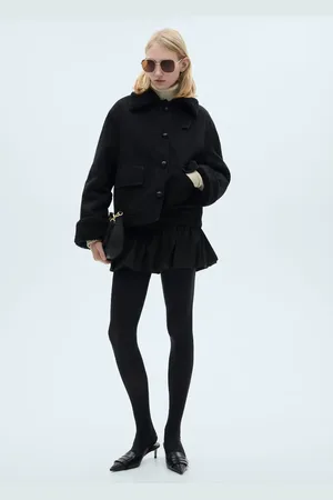 MANGO Double-Face-Shearlingjacke - Damen - XS