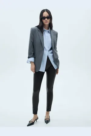 MANGO Leggings aus Kunstleder - Damen - XS
