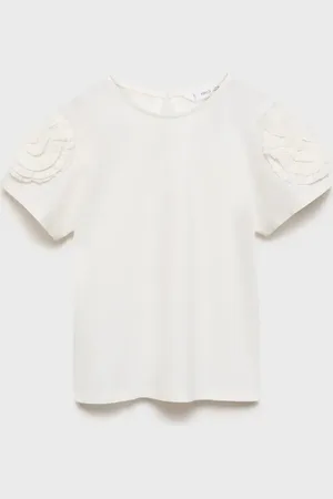 MANGO Gemustertes T-Shirt mit aufgeprägtem Detail - Kinder - 11-12 Jahre