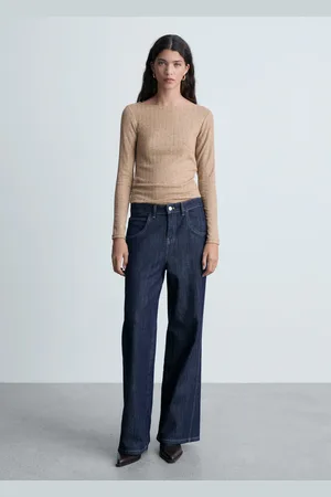 MANGO Langärmliges Pointelle-T-Shirt - Damen - XS