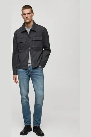 MANGO Slim Fit-Jeans Jan im Used-Look mit mittlerer Waschung - Herren - 46