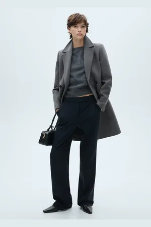 MANGO Zweireihiger Midi-Mantel aus Wolle - Damen - 2XL