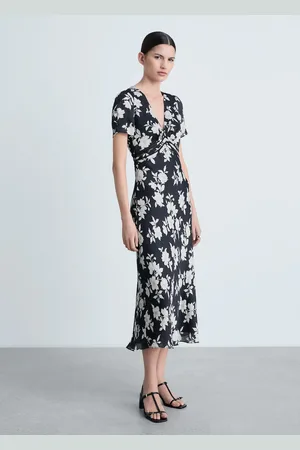 MANGO Ausgestelltes Kleid mit Blumenmuster - Damen - S