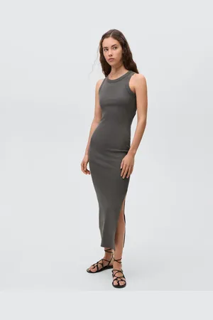 MANGO Langes Kleid mit Rückenschlitz - Mädchen - S
