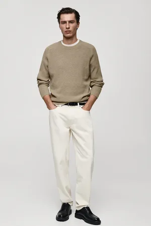 MANGO Wollpullover mit Rippmuster - Herren - S