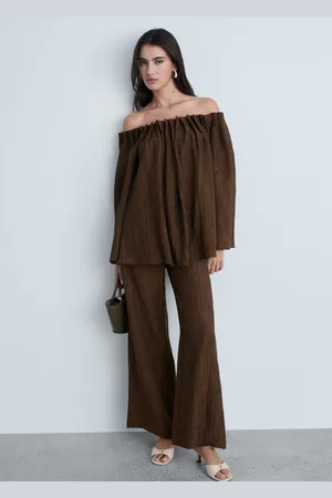 MANGO Gerade Hose mit Struktur - Damen - S