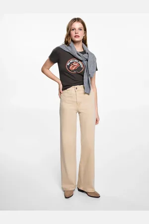 MANGO Wide Leg-Jeans - Mädchen - XXS