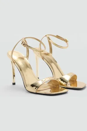 MANGO Riemensandale mit Absatz - Damen - 37