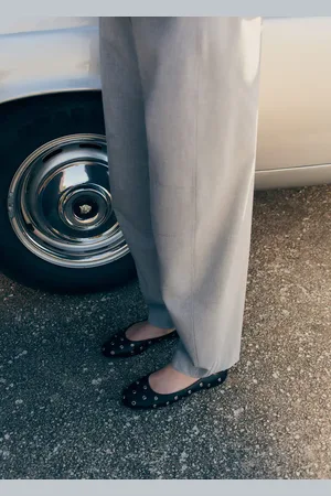MANGO Gestanzte Ballerina - Damen - 36