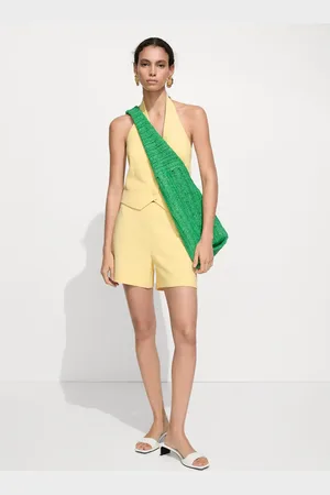 MANGO Gerade Shorts mit mittlerer Bundhöhe - Damen - L