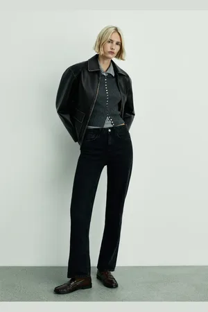 MANGO Gerade Jeans Matilda mit mittlerer Bundhöhe - Damen - 42
