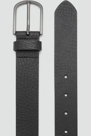 MANGO Genarbter Ledergürtel - Herren - 100