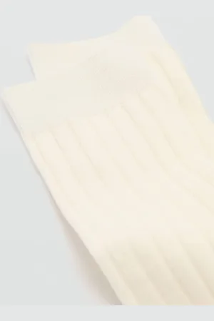 MANGO Rippsocken aus Wollgemisch - Damen - Einheitsgröße