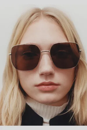 MANGO Sonnenbrille mit quadratischem Metallgestell - Damen - Einheitsgröße