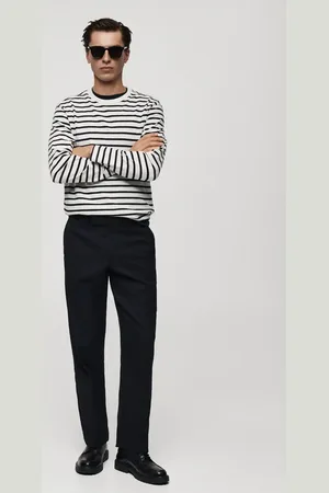 MANGO Gestreiftes T-Shirt aus 100 % Baumwolle - Herren - XL