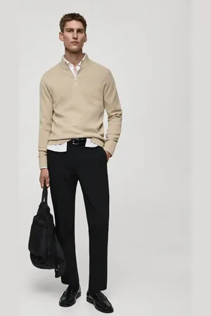 MANGO Zip-Pullover mit halbhohem Kragen - Herren - M