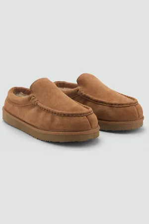 MANGO Wildleder-Clogs mit Plüsch-Innenfutter - Herren - 42