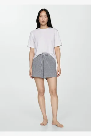 MANGO 2-teiliger Pyjama mit Vichy-Karomuster - Damen - M