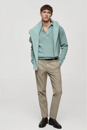 MANGO Regular-Fit-Flanellhose - Herren - 46