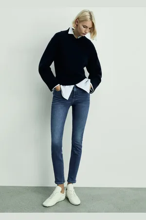 MANGO Skinny-Jeans mit mit mittlerer Bundhöhe - Damen - 36