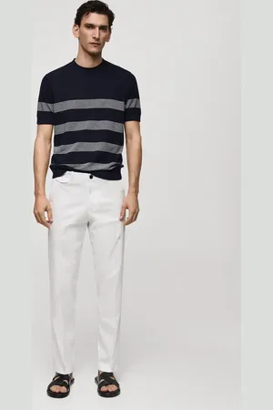 MANGO Regular Fit-Baumwollhose mit Struktur - Herren - 40
