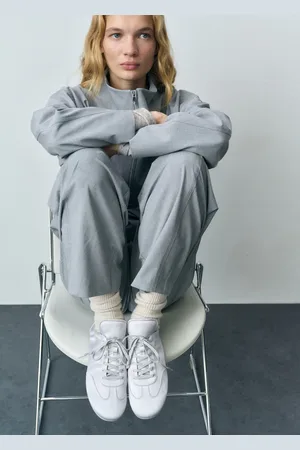 MANGO Satinierte Sneaker mit Schnürsenkeln - Damen - 41