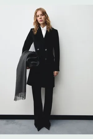 MANGO Zweireihiger Midi-Wollmantel - Damen - XL