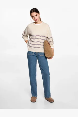 MANGO Gestreiftes Oversize-Sweatshirt - Mädchen - M