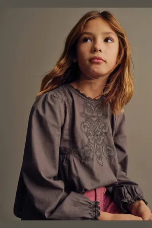 MANGO Bluse mit Stickverzierungen - Kinder - 10