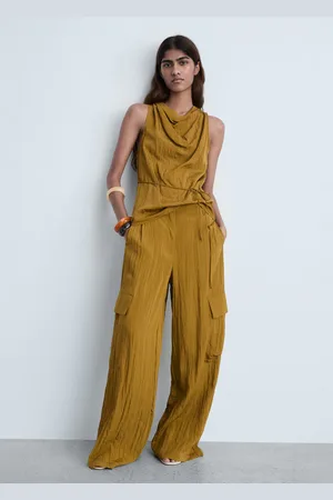 MANGO Strukturiertes Top mit Schleife - Damen - L