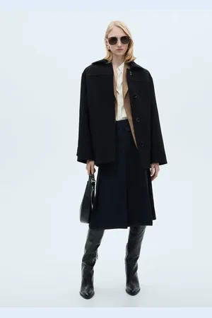 MANGO Midi-Wollmantel mit Knöpfen - Damen - XS