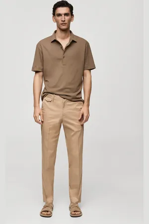 MANGO Regular Fit-Baumwollhose mit Struktur - Herren - 46
