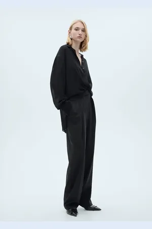 MANGO Gerade Bundfaltenhose - Damen - 40