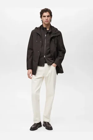 MANGO Wasserabweisender Parka mit Kapuze - Herren - M