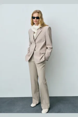 MANGO Flared Hose mit mittelhohem Bund - Damen - 40