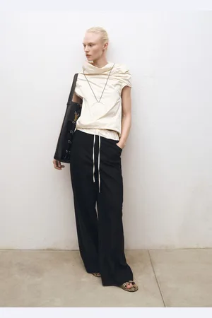 MANGO Kombinierte Jogger Pants aus Wollgemisch - Damen - L