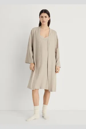 MANGO Leinen-Hausmantel - Damen - M