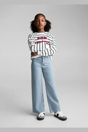MANGO Culotte-Jeans mit ausgefranstem Saum - Kinder - 9