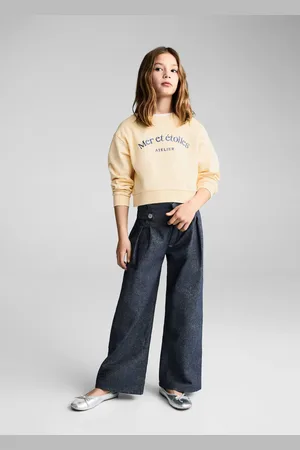 MANGO Baumwoll-Sweatshirt mit Aufschrift - Kinder - 5-6 Jahre
