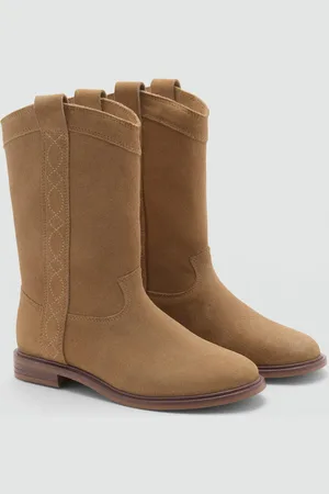 MANGO Lederstiefel mit hohem Schaft - Kinder - 38